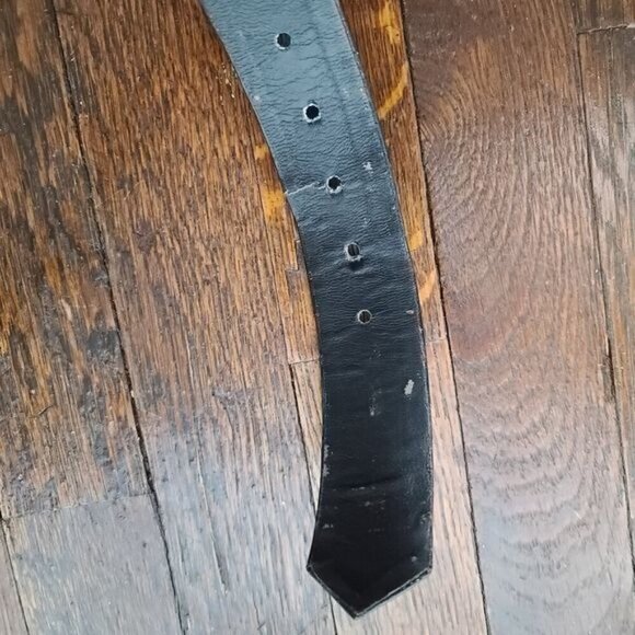 Vintage Morris Moskowitz Black Patent Leather belt - Picture 9 of 16